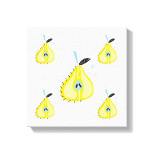 Original Simple Art Pear Canvas Print