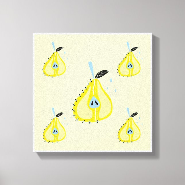 Original Simple Art Pear Canvas Prints (Front)
