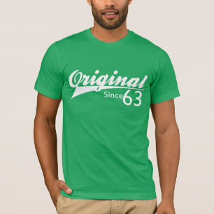 Original Since 63 Baseball Inspired Birthday TEE