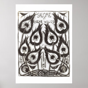 Original sketch for the cover of 'Salome' by Oscar Poster