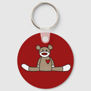 Original Sock Monkey Tshirts and Gifts Keychain