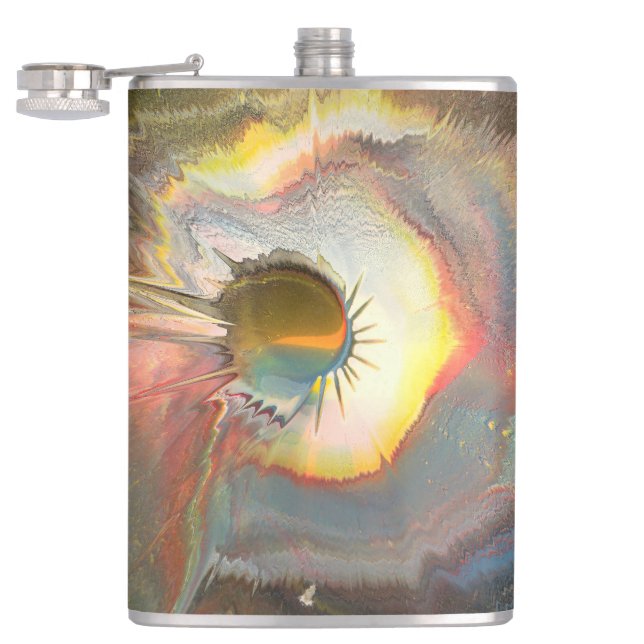 Original spin art flask (Opened)