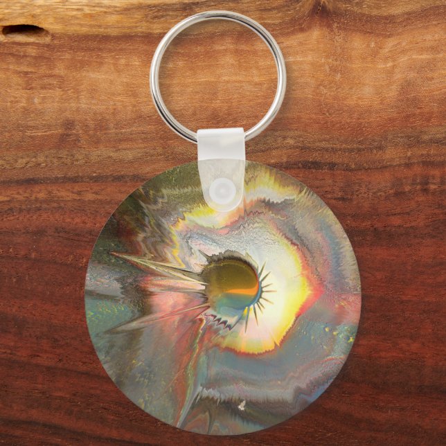 Original spin art keychain (Back)