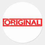 Original Stamp Classic Round Sticker