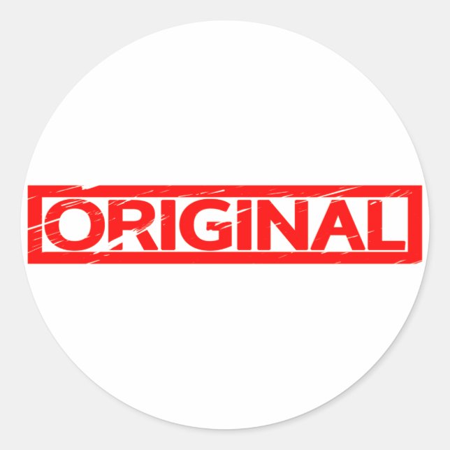 Original Stamp Classic Round Sticker (Front)