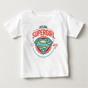 Original Supergirl Vintage Logo Badge Baby T-Shirt