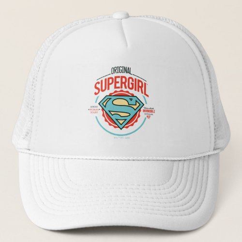 Original Supergirl Vintage Logo Badge Trucker Hat