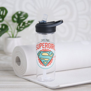 Original Supergirl Vintage Logo Badge Water Bottle