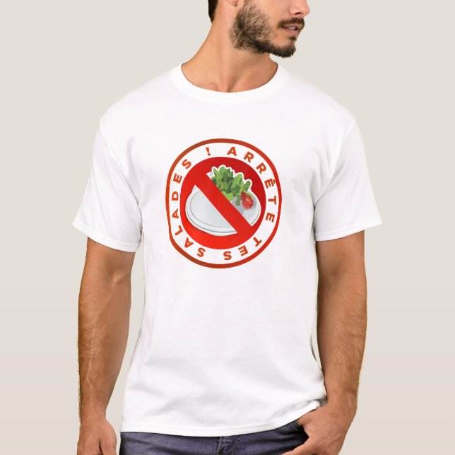 Original T-shirt "Stop your salads" Kiki Design (Front)
