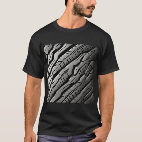 ORIGINAL T_SHIRT WITH TIRE MARK OF MOTORCYCLE