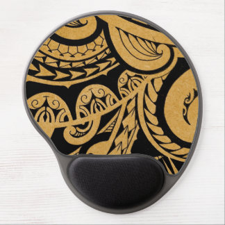 original tattoo drawing on wood island style gel mouse pad
