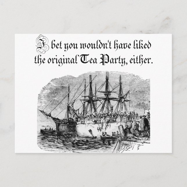 Original Tea Party Invitation Postcard (Front)