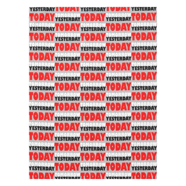 Original text design positive words phrase pattern tablecloth (Front)