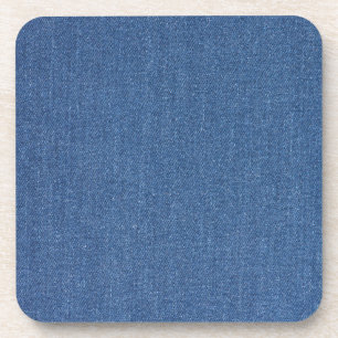 Original textile fabric blue fashion jean denim beverage coaster