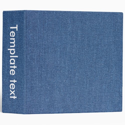 Original textile fabric blue fashion jean denim binder