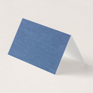 Original textile fabric blue fashion jean denim business card