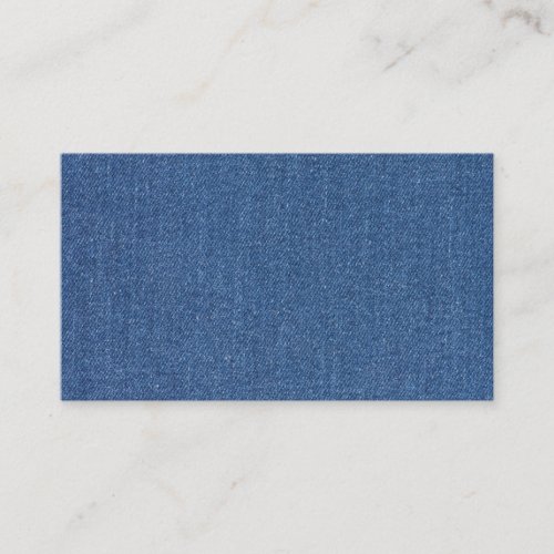 Original textile fabric blue fashion jean denim business card