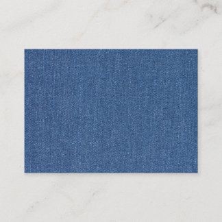 Original textile fabric blue fashion jean denim business card