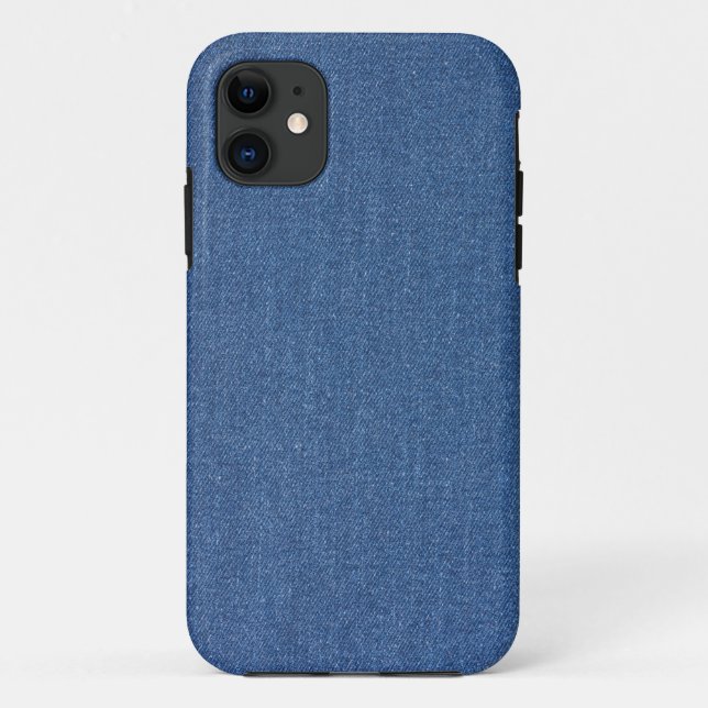 Original textile fabric blue fashion jean denim Case-Mate iPhone case (Back)