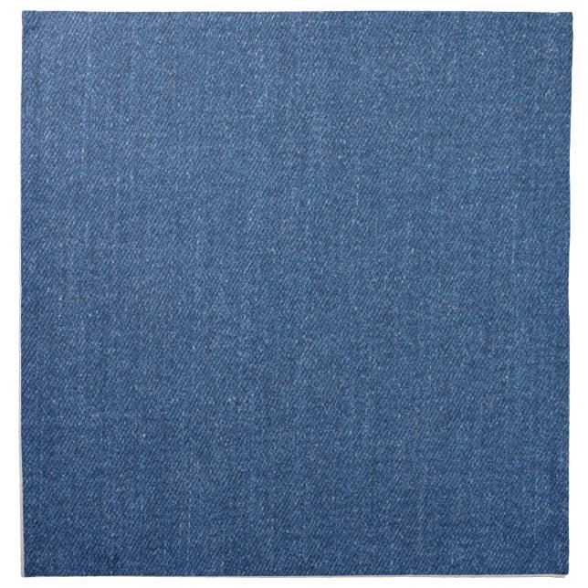 Original textile fabric blue fashion jean denim cloth napkin (Front)