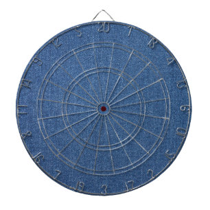Original textile fabric blue fashion jean denim dartboard