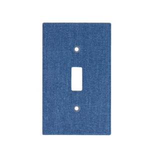 Original textile fabric blue fashion jean denim light switch cover