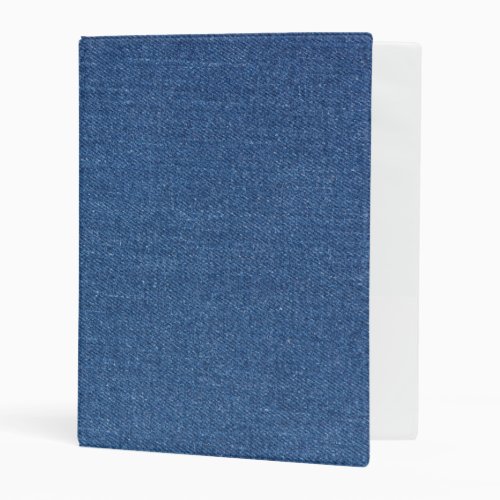 Original textile fabric blue fashion jean denim mini binder