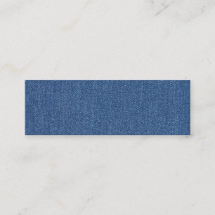 Original textile fabric blue fashion jean denim mini business card