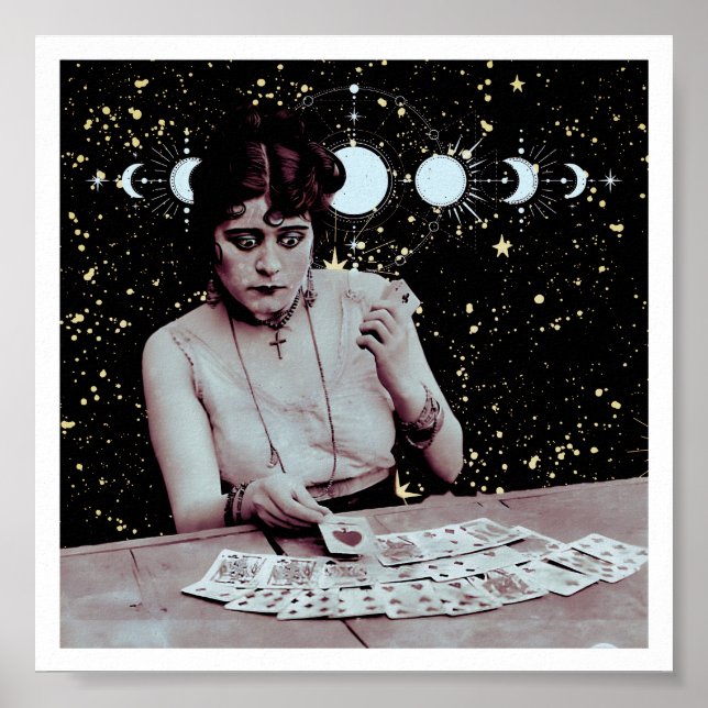 Original 'The Cards' Fine Art Poster Pint (Front)