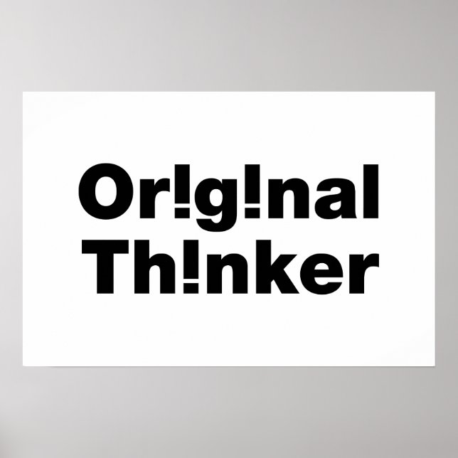 Original Thinker Poster (Front)