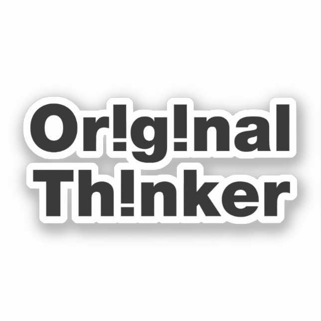 Original Thinker Sticker (Front)