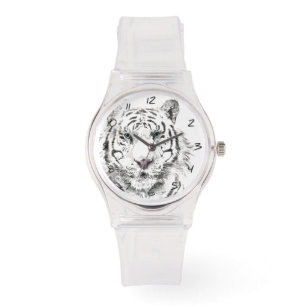 Original Tiger Watercolor Chinese Zodiac Birthday Watch