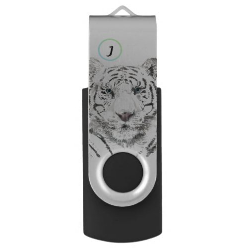 Original Tiger Watercolors Chinese Zodiac Birthday Flash Drive