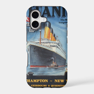 Original titanic vintage poster 1912 iPhone 17 case