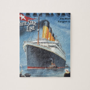Original titanic vintage poster 1912 jigsaw puzzle