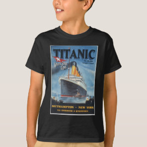 Original titanic vintage poster 1912 T-Shirt