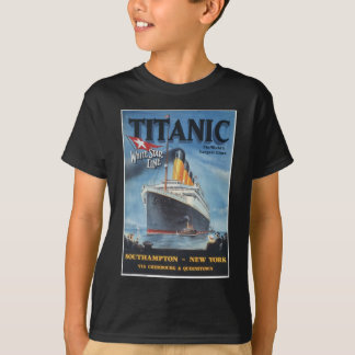 Original titanic vintage poster 1912 T-Shirt