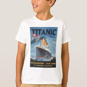 Original titanic vintage poster 1912 T-Shirt