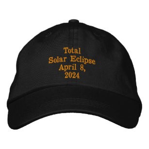 Original Total Solar Eclipse April 8, 2024  Embroidered Baseball Cap