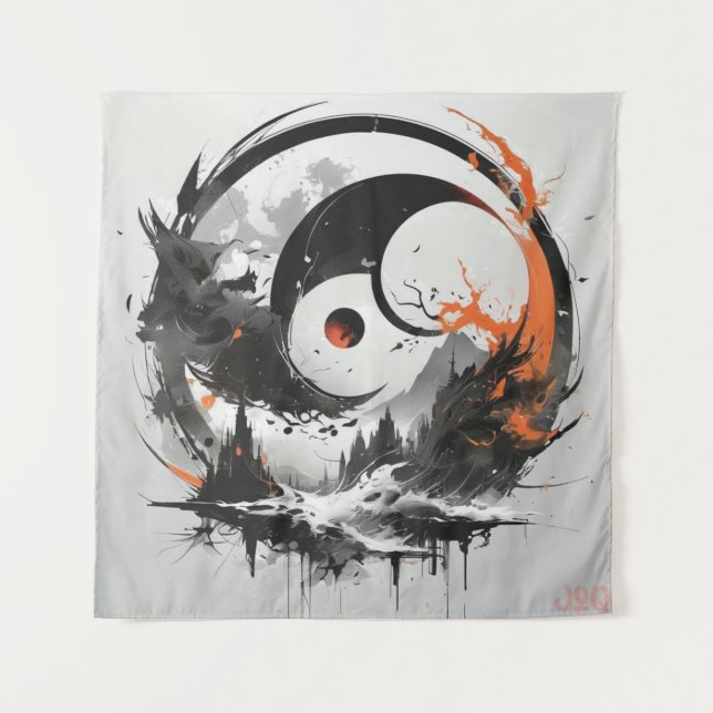 Original Tranquil Koi  Tapestry (Front)