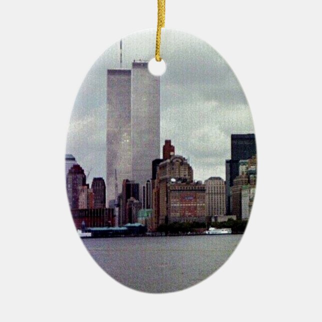 Original Twin Towers Ceramic Ornament (Front)