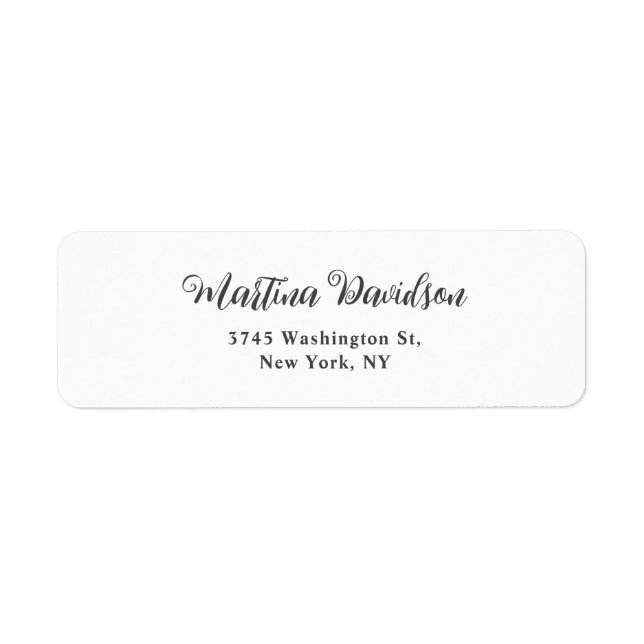 Original Unique Creative Calligraphy Label (Front)