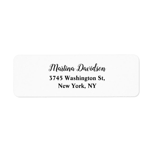 Original Unique Creative Calligraphy Label (Front)