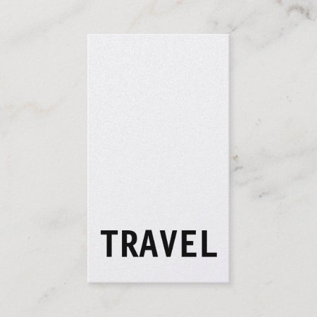 Original Unique Travel Agent Business Card
