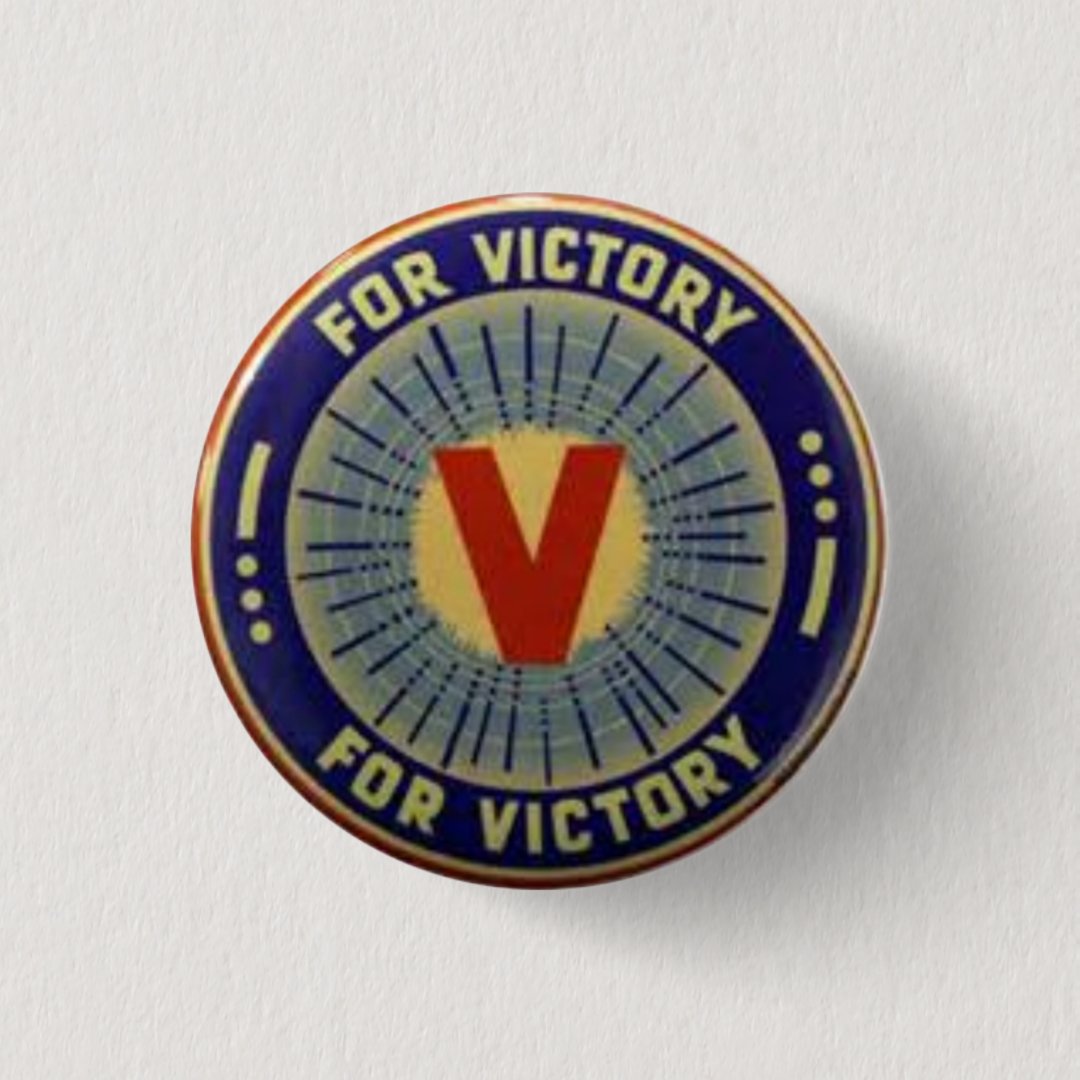 Original V For Victory Button 