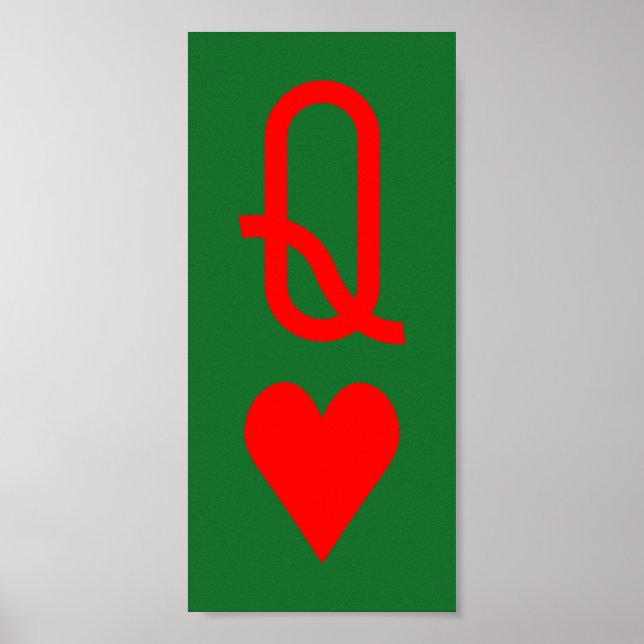 Original Valentine's Day Queen of hearts symbol Poster (Front)