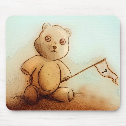 Original vintage art mousepad _ Teddy