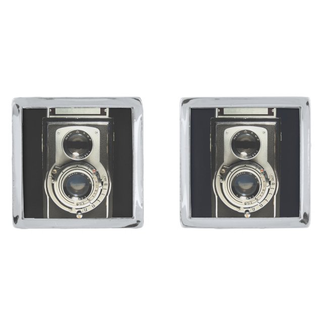 Original vintage camera cufflinks (Front)