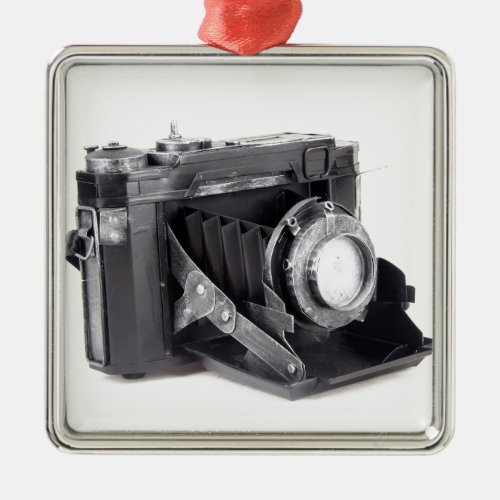 Original vintage camera metal ornament