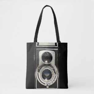 Original vintage camera tote bag